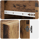 vidaXL Szekrény szett 2 pcs Antik Fa 33 x 34,5 x 90 cm Szerelt Fa