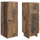 vidaXL Szekrény szett 2 pcs Antik Fa 33 x 34,5 x 90 cm Szerelt Fa