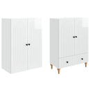 vidaXL Szekrény szett 2 pcs 66 x 34,5 x 95 cm Szerelt Fa