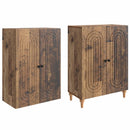 vidaXL Szekrény szett 2 pcs 66 x 34,5 x 90 cm Szerelt Fa