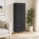 vidaXL Szekrény szett 2 pcs 66 x 34,5 x 90 cm Szerelt Fa