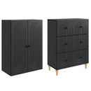 vidaXL Szekrény szett 2 pcs 66 x 34,5 x 90 cm Szerelt Fa
