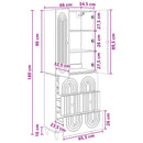 vidaXL Szekrény szett 2 pcs 66 x 34,5 x 90 cm Szerelt Fa
