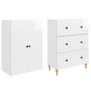 vidaXL Szekrény szett 2 pcs 66 x 34,5 x 90 cm Szerelt Fa