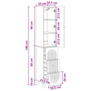 vidaXL Szekrény szett 2 pcs 33 x 34,5 x 90 cm Szerelt Fa