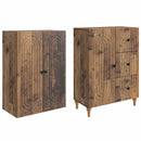 vidaXL Szekrény szett 2 pcs 66 x 34,5 x 90 cm Szerelt Fa