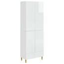 vidaXL Szekrény szett 2 pcs Magasfényű Fehér 66 x 34,5 x 95 cm