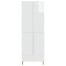 vidaXL Szekrény szett 2 pcs Magasfényű Fehér 66 x 34,5 x 95 cm