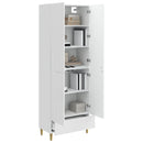 vidaXL Szekrény szett 2 pcs Magasfényű Fehér 66 x 34,5 x 95 cm