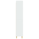 vidaXL Szekrény szett 2 pcs Magasfényű Fehér 66 x 34,5 x 95 cm