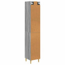 vidaXL Szekrény szett 2 pcs 33 x 34,5 x 90 cm Szerelt Fa