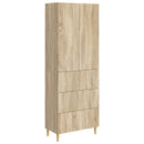 vidaXL Szekrény szett 2 pcs Sonoma Tölgy 66 x 34,5 x 90 cm Szerelt Fa