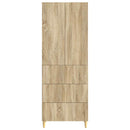 vidaXL Szekrény szett 2 pcs Sonoma Tölgy 66 x 34,5 x 90 cm Szerelt Fa