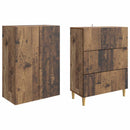 vidaXL Szekrény szett 2 pcs 66 x 34,5 x 90 cm Szerelt Fa