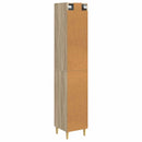 vidaXL Szekrény szett 2 pcs 33 x 34,5 x 90 cm Szerelt Fa