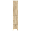 vidaXL Szekrény szett 2 pcs 33 x 34,5 x 90 cm Szerelt Fa