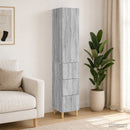 vidaXL Szekrény szett 2 pcs Szürke Sonoma 33 x 34,5 x 90 cm Szerelt Fa