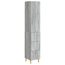 vidaXL Szekrény szett 2 pcs Szürke Sonoma 33 x 34,5 x 90 cm Szerelt Fa