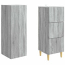 vidaXL Szekrény szett 2 pcs Szürke Sonoma 33 x 34,5 x 90 cm Szerelt Fa