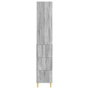 vidaXL Szekrény szett 2 pcs Szürke Sonoma 33 x 34,5 x 90 cm Szerelt Fa