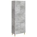 vidaXL Szekrény szett 2 pcs Betonszürke 66 x 34,5 x 90 cm Szerelt Fa