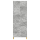 vidaXL Szekrény szett 2 pcs Betonszürke 66 x 34,5 x 90 cm Szerelt Fa
