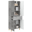 vidaXL Szekrény szett 2 pcs Betonszürke 66 x 34,5 x 90 cm Szerelt Fa