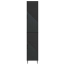 vidaXL Szekrény szett 2 pcs Fekete 33 x 34,5 x 89,5 cm Szerelt Fa