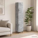 vidaXL Szekrény szett 2 pcs Betonszürke 33 x 34,5 x 89,5 cm Szerelt Fa