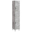 vidaXL Szekrény szett 2 pcs Betonszürke 33 x 34,5 x 89,5 cm Szerelt Fa