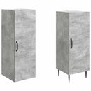 vidaXL Szekrény szett 2 pcs Betonszürke 33 x 34,5 x 89,5 cm Szerelt Fa