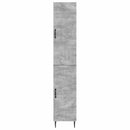 vidaXL Szekrény szett 2 pcs Betonszürke 33 x 34,5 x 89,5 cm Szerelt Fa