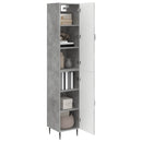 vidaXL Szekrény szett 2 pcs Betonszürke 33 x 34,5 x 89,5 cm Szerelt Fa