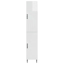vidaXL Szekrény szett 2 pcs Magasfényű Fehér 33 x 34,5 x 89,5 cm