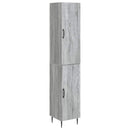 vidaXL Szekrény szett 2 pcs Szürke Sonoma 33 x 34,5 x 89,5 cm