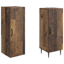 vidaXL Szekrény szett 2 pcs Antik Fa 33 x 34,5 x 89,5 cm Szerelt Fa