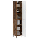 vidaXL Szekrény szett 2 pcs Antik Fa 33 x 34,5 x 89,5 cm Szerelt Fa