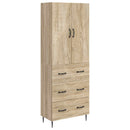 vidaXL Szekrény szett 2 pcs Sonoma Tölgy 66 x 34,5 x 90 cm Szerelt Fa