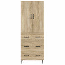 vidaXL Szekrény szett 2 pcs Sonoma Tölgy 66 x 34,5 x 90 cm Szerelt Fa