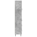 vidaXL Szekrény szett 2 pcs Betonszürke 66 x 34,5 x 90 cm Szerelt Fa