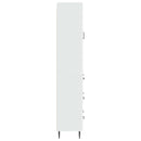 vidaXL Szekrény szett 2 pcs Magasfényű Fehér 66 x 34,5 x 90 cm