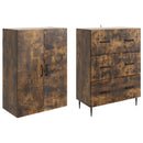 vidaXL Szekrény szett 2 pcs Füstös Tölgy 66 x 34,5 x 90 cm Szerelt Fa
