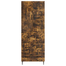 vidaXL Szekrény szett 2 pcs Füstös Tölgy 66 x 34,5 x 90 cm Szerelt Fa