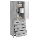 vidaXL Szekrény szett 2 pcs Szürke Sonoma 66 x 34,5 x 90 cm Szerelt Fa