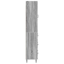 vidaXL Szekrény szett 2 pcs Szürke Sonoma 66 x 34,5 x 90 cm Szerelt Fa