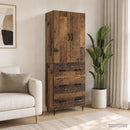 vidaXL Szekrény szett 2 pcs Antik Fa 66 x 34,5 x 90 cm Szerelt Fa