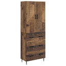 vidaXL Szekrény szett 2 pcs Antik Fa 66 x 34,5 x 90 cm Szerelt Fa