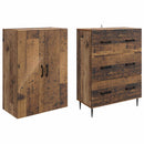 vidaXL Szekrény szett 2 pcs Antik Fa 66 x 34,5 x 90 cm Szerelt Fa