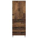 vidaXL Szekrény szett 2 pcs Antik Fa 66 x 34,5 x 90 cm Szerelt Fa