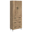 vidaXL Szekrény szett 2 pcs Kézműves Tölgy 66 x 34,5 x 90 cm